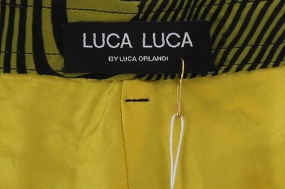 Lot 641 - Luca Luca Yellow Abstract Sequin Trouser