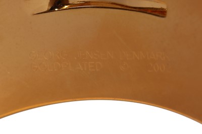Lot 237 - Two Georg Jensen gold plated Christmas tree decorations