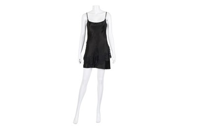 Lot 656 - Gianni Versace Couture Black Slip Dress - Size 40