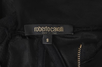 Lot 653 - Roberto Cavalli Black Strapless Gown - Size S