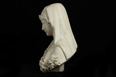 Lot 5 - ATTRIBUTED TO PIETRO BAZZANTI (ITALIAN 1825-1895): A LATE 19TH CENTURY ORIENTALIST BUST OF A GIRL