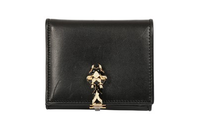 Lot 364 - Gucci Black Tiger Head Compact Wallet