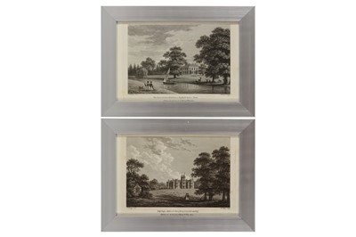 Lot 693 - A COLLECTION OF TWELVE ENGRAVINGS OF VIEWS OF COUNTRY HOUSES, 18TH CENTURY