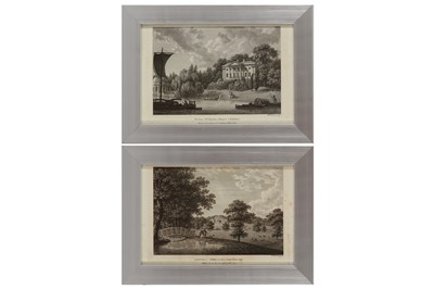 Lot 693 - A COLLECTION OF TWELVE ENGRAVINGS OF VIEWS OF COUNTRY HOUSES, 18TH CENTURY