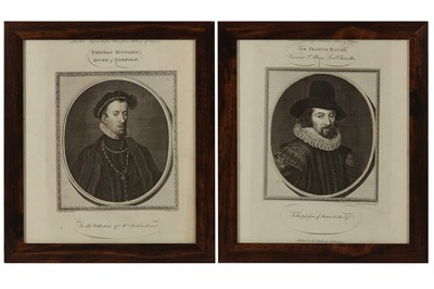 Lot 694 - A COLLECTION OF TWELVE ENGRAVINGS OF HISTORICAL FIGURES, 18TH CENTURY
