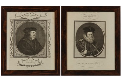 Lot 694 - A COLLECTION OF TWELVE ENGRAVINGS OF HISTORICAL FIGURES, 18TH CENTURY