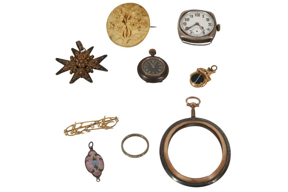 Lot 48 - A COLLECTION OF JEWELLERY, COSTUME JEWELLERY AND WATCHES