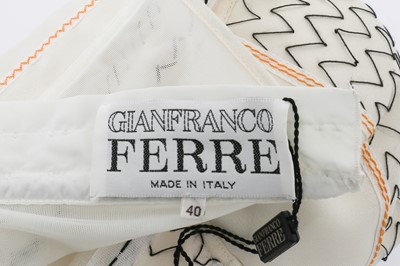 Lot 650 - Gianfranco Ferre Cream Stitch Corset - Size 40