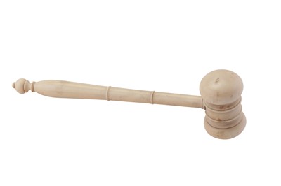 Lot 69 - A late 19th / early 20th century ivory gavel, circa 1900
