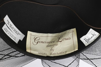 Lot 690 - Two Formal Hats by Genevieve Louis and Kokin