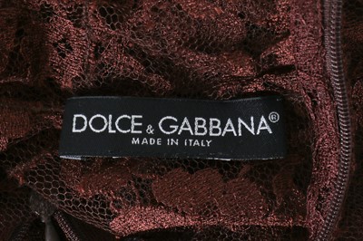 Lot 643 - Dolce & Gabbana Bronze Lace Top