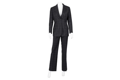 Lot 634 - Bespoke Kilts 4 All Grey Check Trouser Suit
