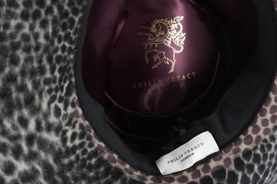 Lot 638 - Philip Treacy Leopard Print Hat