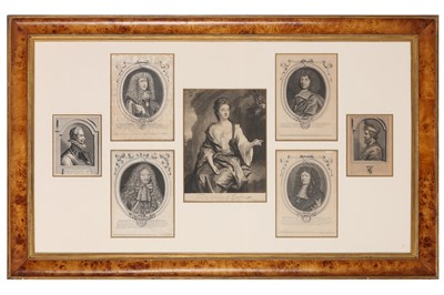 Lot 134 - A COLLECTION OF TWENTY-EIGHT PORTRAITS OF MEN AND WOMEN, MOSTLY 18TH CENTURY