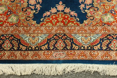 Lot 85 - AN EXTREMELY FINE SILK QUM RUG, CENTRAL PERSIA