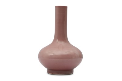 Lot 45 - A CHINESE COPPER-RED GLAZED BOTTLE VASE.
