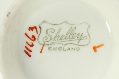 Lot 41 - A SHELLEY PORCELAIN PART TEA SET