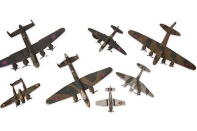 Lot 91 - A COLLECTION OF EIGHT SCRATCH BUILT MODELS OF WORLD WAR II AEROPLANES, 20TH CENTURY