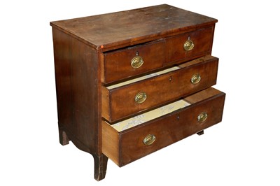 Lot 506 - A REGENCY MAHOGANY RECTANGULAR CHEST