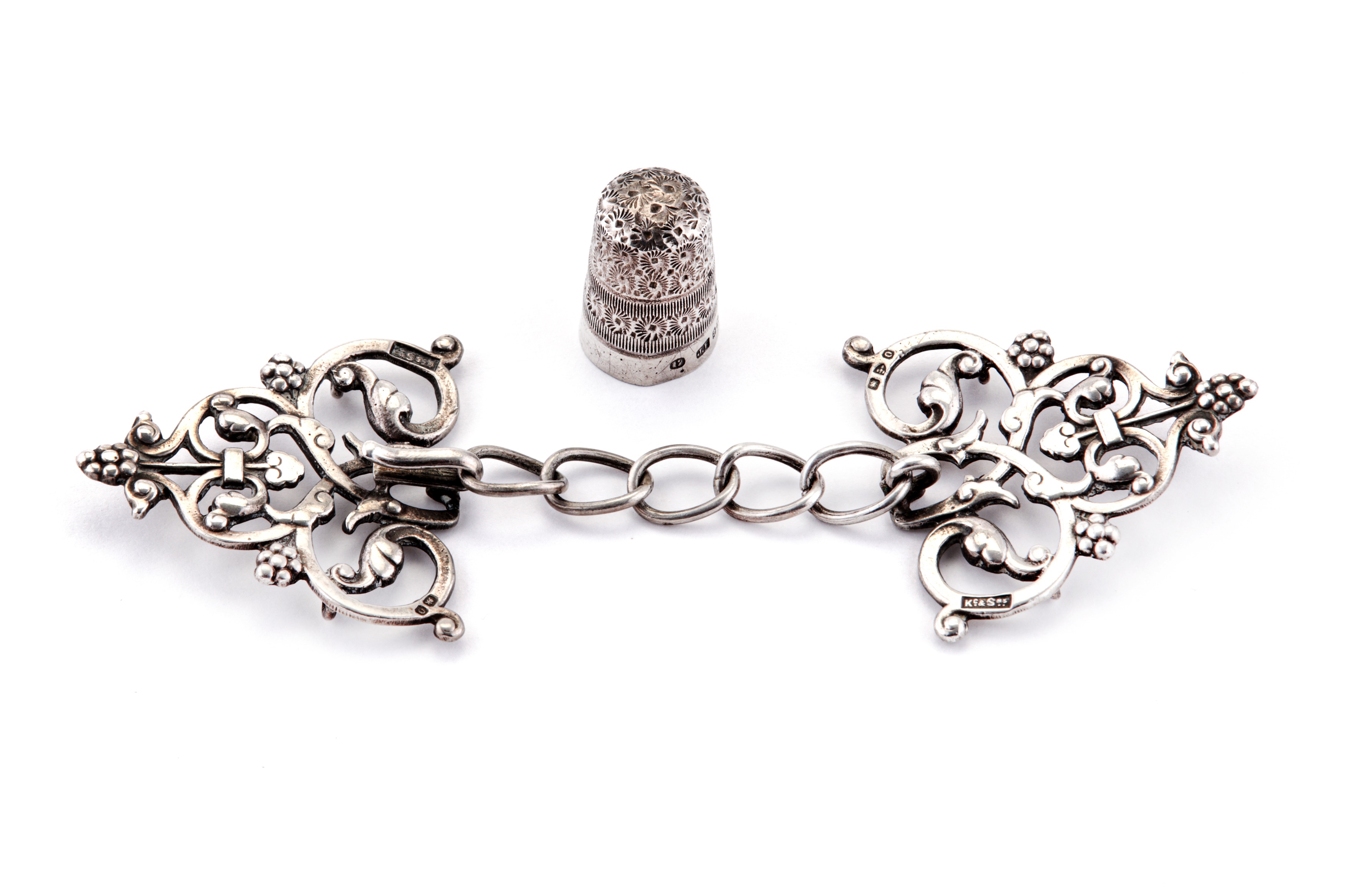 Lot 50 - A Victorian sterling silver nurse’s buckle,