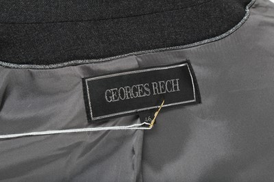 Lot 743 - GEORGES RECH GREY CRYSTAL EMBELLISHED TROUSER SUIT - SIZE 46