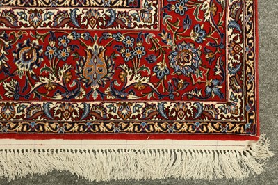 Lot 77 - AN EXTREMELY FINE PART SILK ISFAHAN CARPET, CENTRAL PERSIA