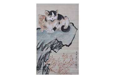 Lot 215 - XU BEIHONG (attributed to, 1895 – 1953), Cats.