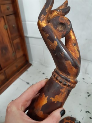 Lot 739 - A MASSIVE GILT-LACQUER FIGURE OF BODHISATTVA CUNDI.
