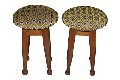 Lot 349 - UNKNOWN: A PAIR OF CONTINENTAL STOOLS, CIRCA LATE 20TH CENTURY