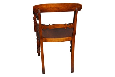 Lot 512 - A SET OF SEVEN MAHOGANY AND ROSEWOOD DINING CHAIRS, LATE 18TH/EARLY 19TH CENTURY