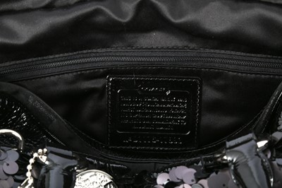 Lot 756 - COACH BLACK POPPY SPECIAL EDITION SEQUIN TOTE