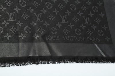 Lot 84 - Louis Vuitton Black Denim Monogram Scarf