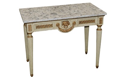 Lot 548 - AN ITALIAN PAINTED AND GILT WOOD PIER TABLE, 18TH CENTURY