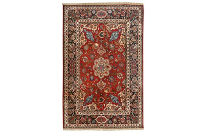 Lot 106 - AN EXTREMELY FINE PART SILK ISFAHAN RUG, CENTRAL PERSIA