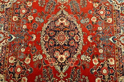 Lot 69 - A FINE KASHAN RUG, CENTRAL PERSIA