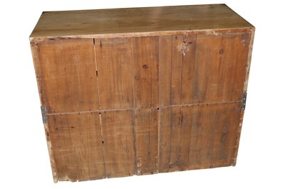 Lot 557 - A PINE CAMPAIGN CHEST IN TWO PARTS, 19TH CENTURY