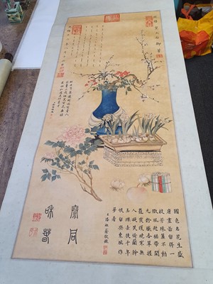 Lot 248 - EMPRESS CI XI (1835-1908). Blossoming Plants.