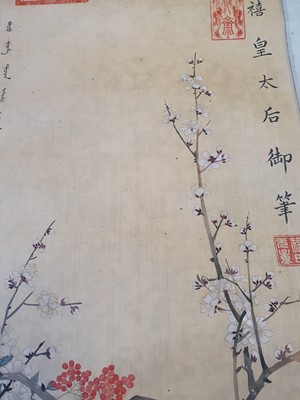 Lot 248 - EMPRESS CI XI (1835-1908). Blossoming Plants.