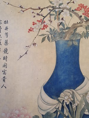 Lot 248 - EMPRESS CI XI (1835-1908). Blossoming Plants.