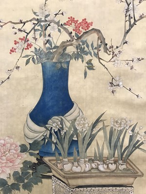 Lot 248 - EMPRESS CI XI (1835-1908). Blossoming Plants.