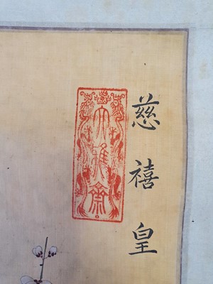 Lot 248 - EMPRESS CI XI (1835-1908). Blossoming Plants.