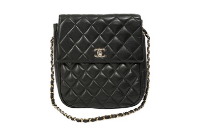Lot 335 - Chanel Black Quilted Flap Shoulder Bag