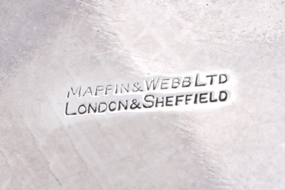 Lot 303 - A George VI sterling silver salver, Sheffield 1938 by Mappin and Webb