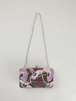 Lot 764 - JUDITH LIEBER CRYSTAL CHERRY MINIAUDIERE BAG