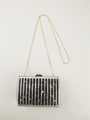 Lot 765 - JUDITH LIEBER CRYSTAL MINIAUDIERE CLUTCH