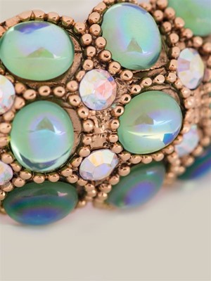 Lot 73 - Claire Deve Crystal Embellished Cuff