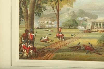 Lot 349 - THE DEFENCE OF THE ARRAH HOUSE: A CHROMOLITHOGRAPH AFTER WILLIAM TAYLER (1808-1892)