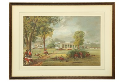 Lot 349 - THE DEFENCE OF THE ARRAH HOUSE: A CHROMOLITHOGRAPH AFTER WILLIAM TAYLER (1808-1892)