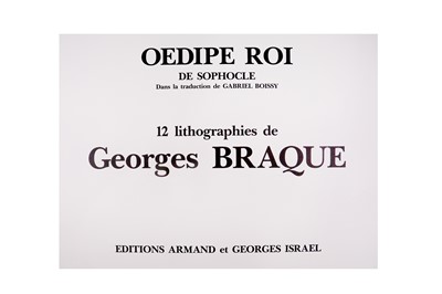 Lot 1073 - Braque (Georges) Oedipe Roi, de Sophocle