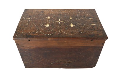 Lot 271 - λ AN HISPANO-MORESQUE IVORY AND BONE-INLAID WRITING CABINET (VARGUENO)